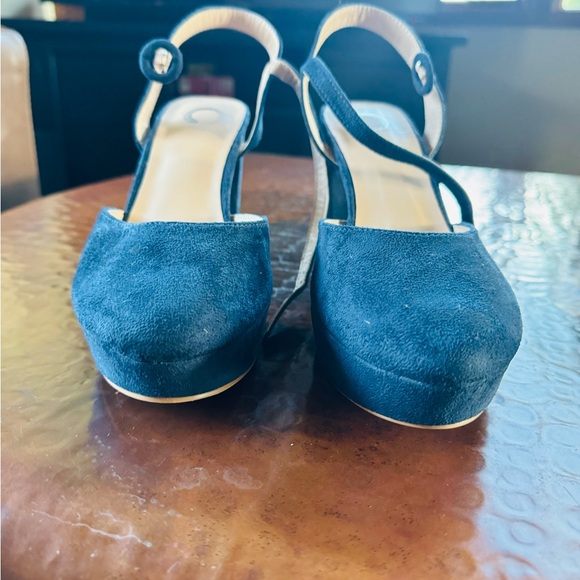 Platform pups blue suede - Picture 2 of 4